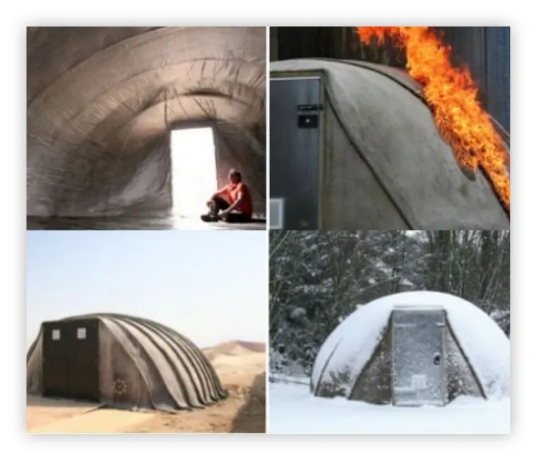 Refugio CCS en pruebas: interior, fuego, desierto y nieve